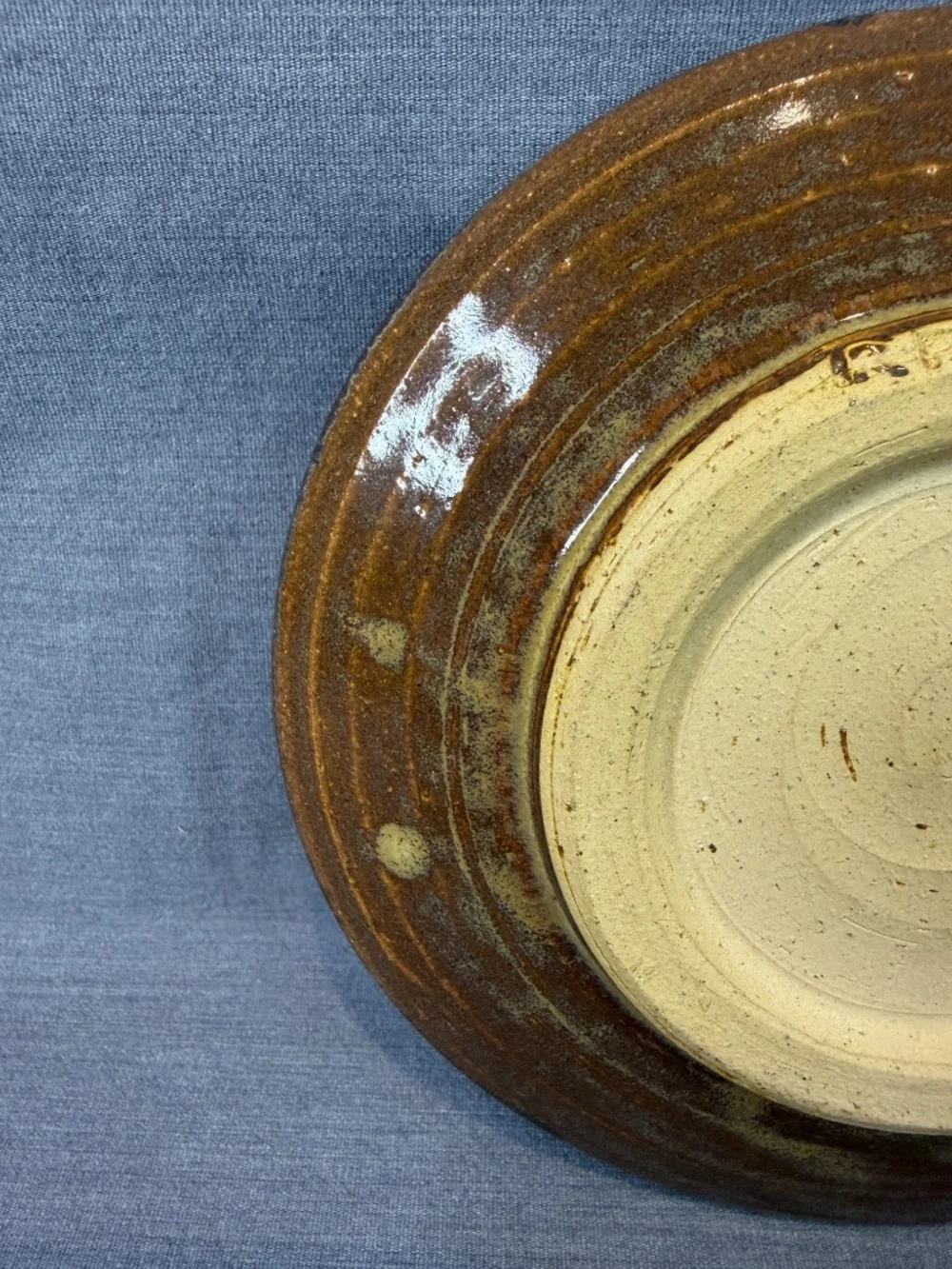 Garlic Grater Trinket Dish Studio Pottery Small Plate Mandala Pattern Signed